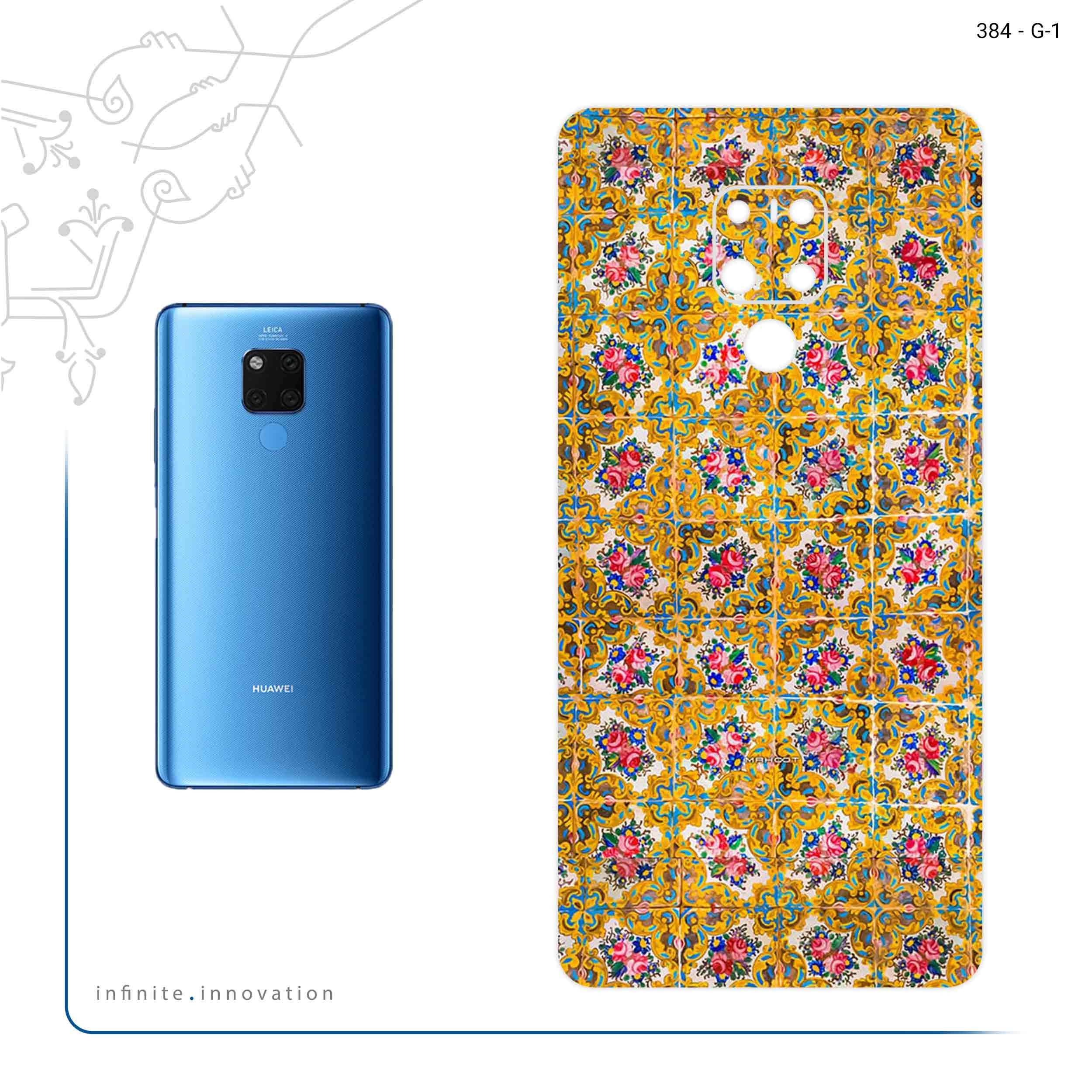 برچسب پوششی ماهوت مدل Iran Tile 15 مناسب برای گوشی موبایل هوآوی Mate 20 X