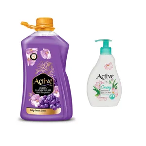 مایع دستشویی صدفی اکتیو مدل Floral Temptation وزن 2500 گرم به همراه مایع دستشویی کرمی اکتیو مدل G003 وزن 350 گرم