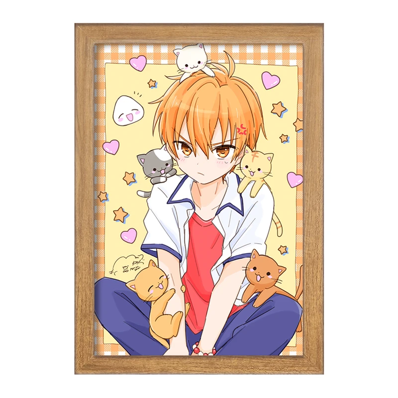 تابلو خندالو مدل کیو انیمه سبد میوه کد 33981