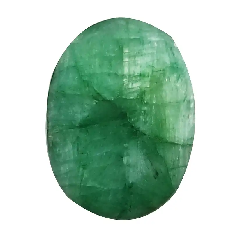 سنگ زمرد سلین کالا مدل طبیعی بیضی کد pc1-14