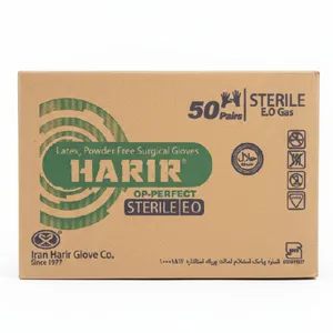 دستکش جراحی غیر پودری حریر مدل اوپی پرفکت ۷ سایز متوسط (M) بسته ۵۰ عددی