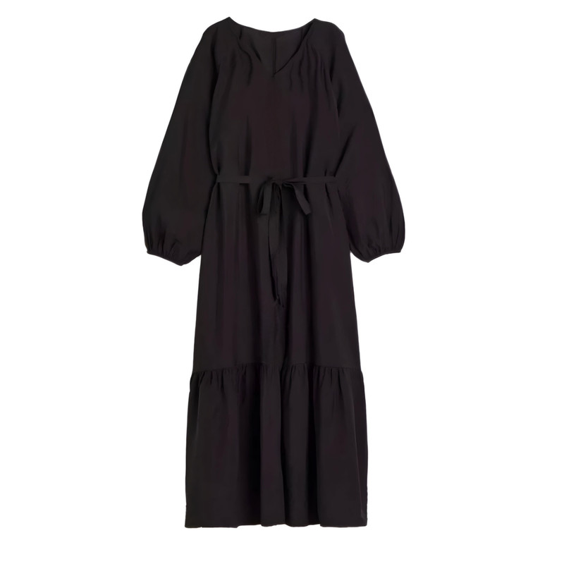 پیراهن زنانه مدل عبایی رنگ مشکی