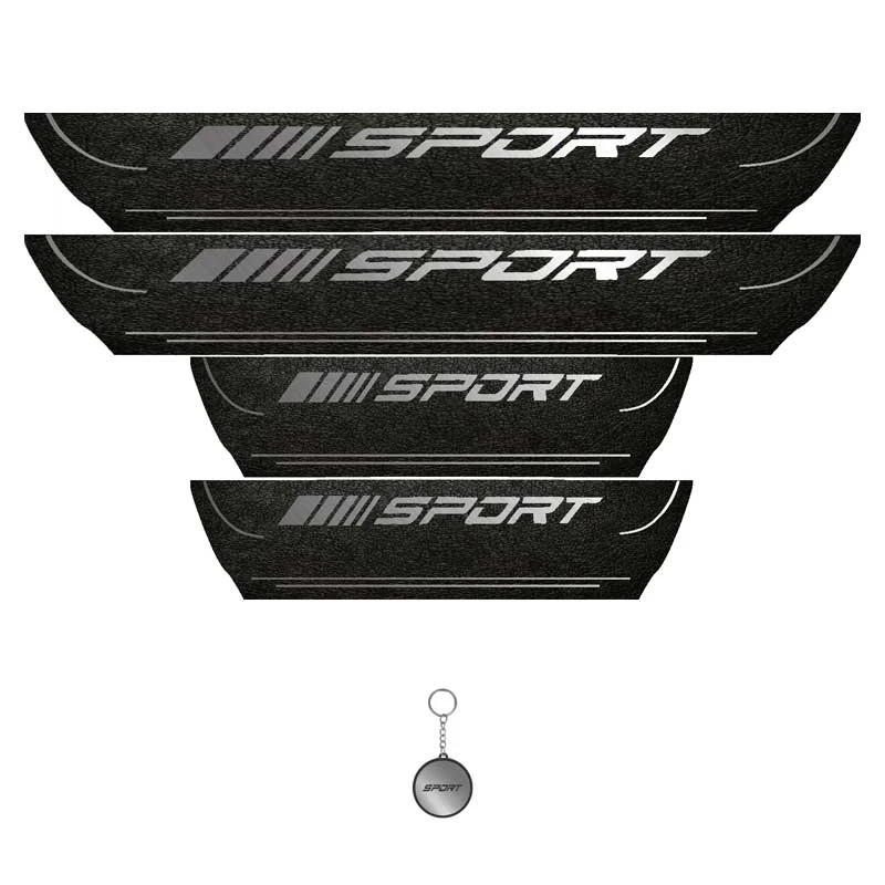 برچسب پارکابی خودرو لندمون کد LPt020 MS طرح اسپرت مجموعه 4 عددی به همراه جا کلیدی