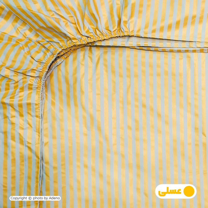 ملحفه آدنو مدل راه راه کد MB01 یک نفره سایز 90x200 سانتی متر