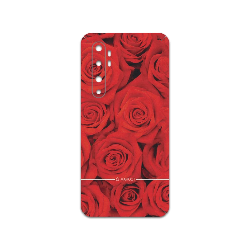 برچسب پوششی ماهوت مدل Red-Flower مناسب برای گوشی موبایل شیائومی Mi Note 10 Lite