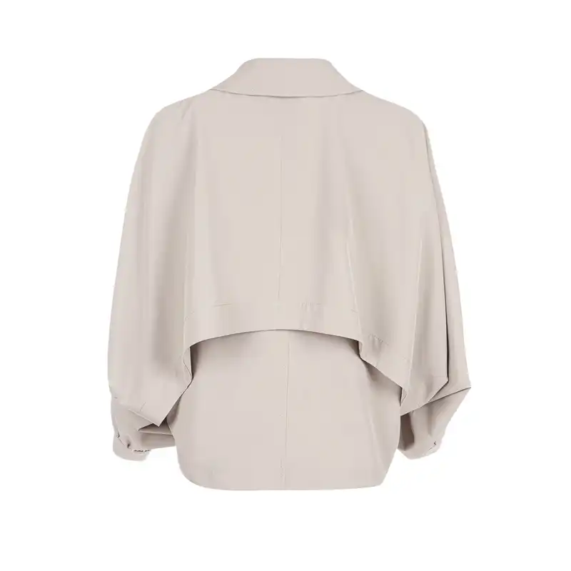 بارانی زنانه سرژه مدل 228146 رنگ کرم