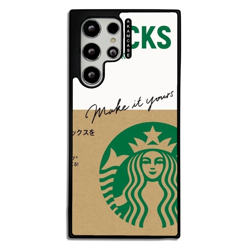 کاور آکام مدل AMCWSGS22U-STARBUCKS6 مناسب برای گوشی موبایل سامسونگ Galaxy S22 Ultra
