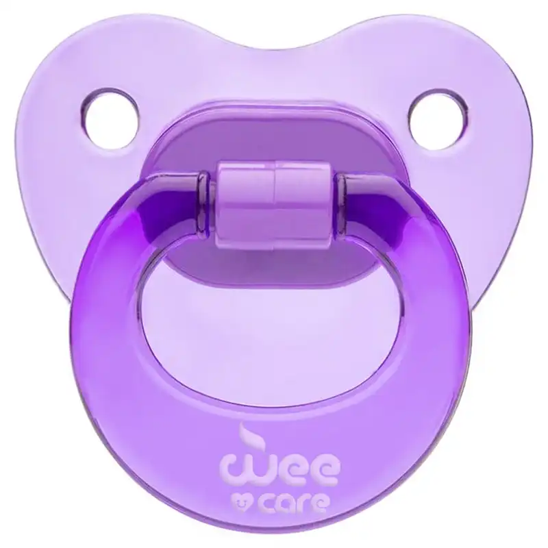 پستانک ارتودنسی وی کر مدل دسته دار fancy شفاف سایز 0-6 ماه کد p107