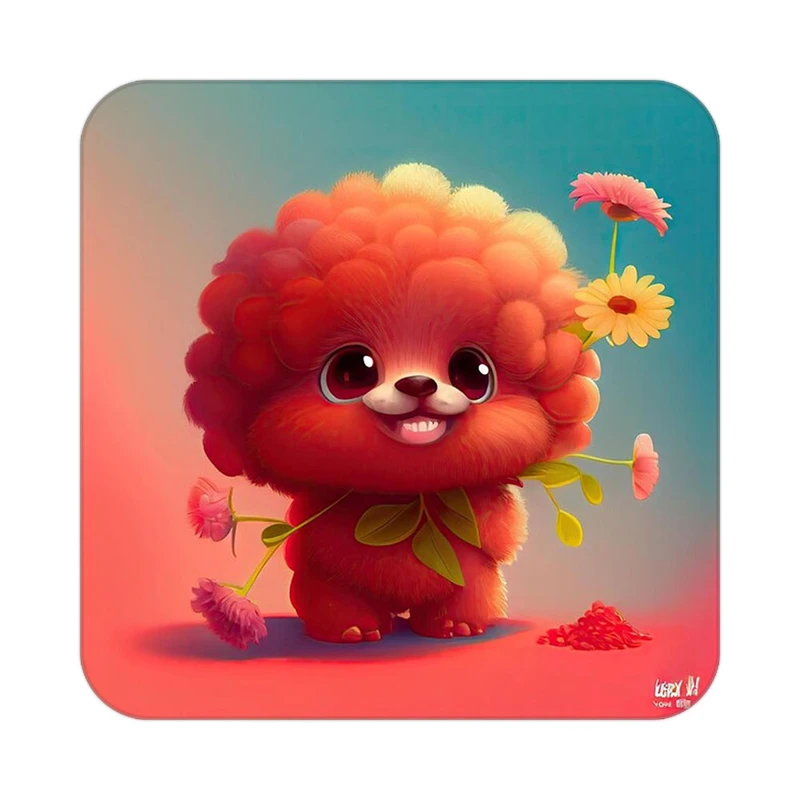 زیر لیوانی کاکتی طرح حیوانات کارتونی مدل mp28392