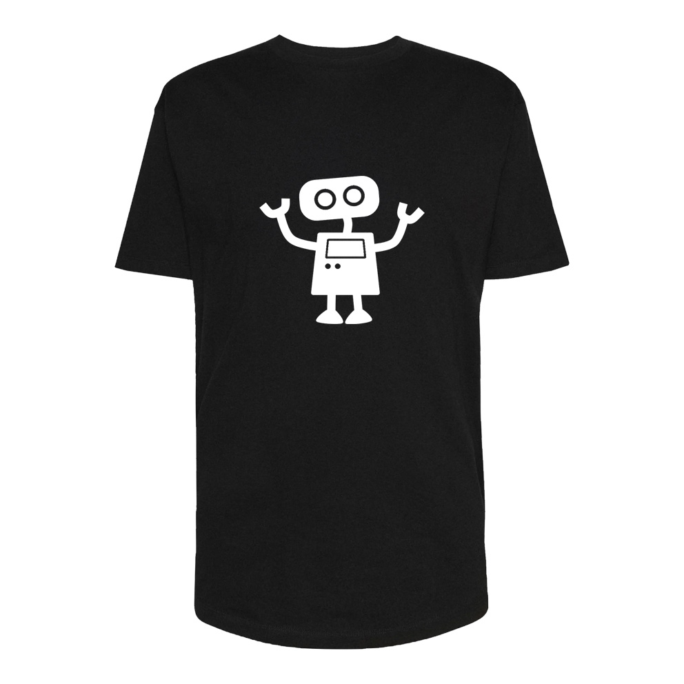 تی شرت لانگ آستین کوتاه مردانه مدل Robot کد Sh129 رنگ مشکی