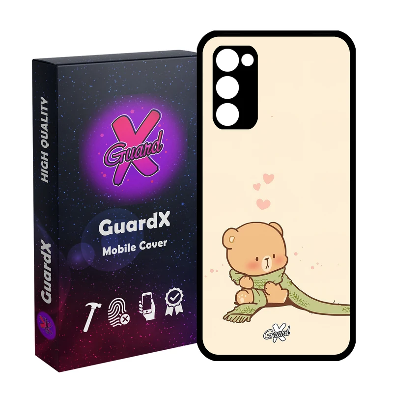 کاور گارد ایکس طرح خرس 1 مدل Glass10488 مناسب برای گوشی موبایل سامسونگ Galaxy S20 FE