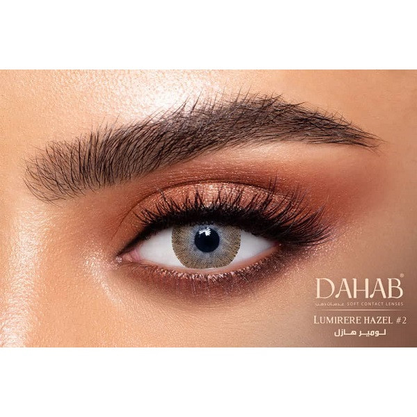 لنز چشم دهب مدل LH کد 2 رنگ عسلی طوسی