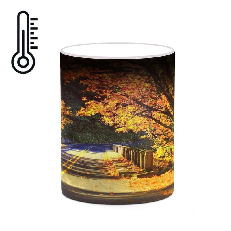 ماگ حرارتی کاکتی مدل منظره پاییزی کد mgh18537