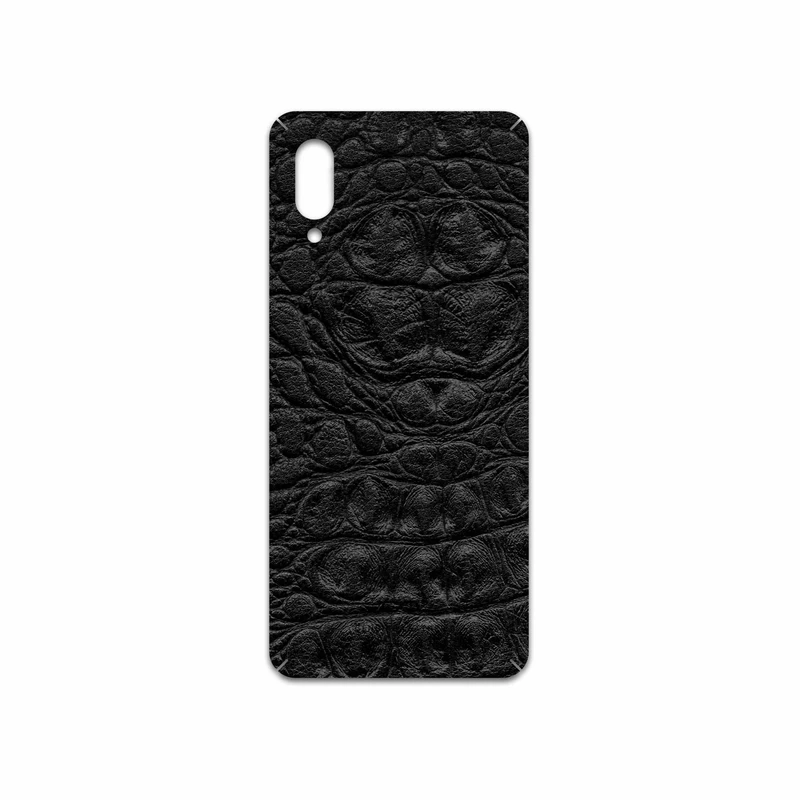 برچسب پوششی ماهوت مدل Black-Crocodile-Leather مناسب برای گوشی موبایل سامسونگ Galaxy A02