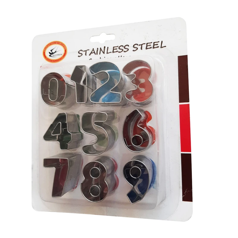 کاتر شیرینی پزی مدل اعداد کوچک مجموعه 10 عددی