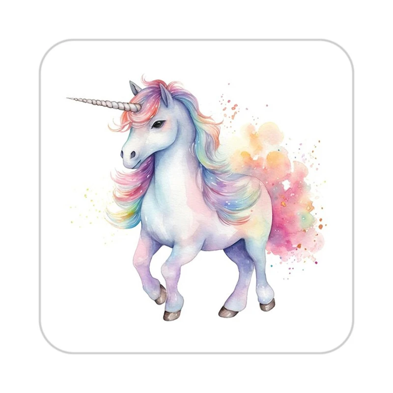 زیر لیوانی کاکتی طرح اسب تک شاخ و یونیکورن مدل mp33039