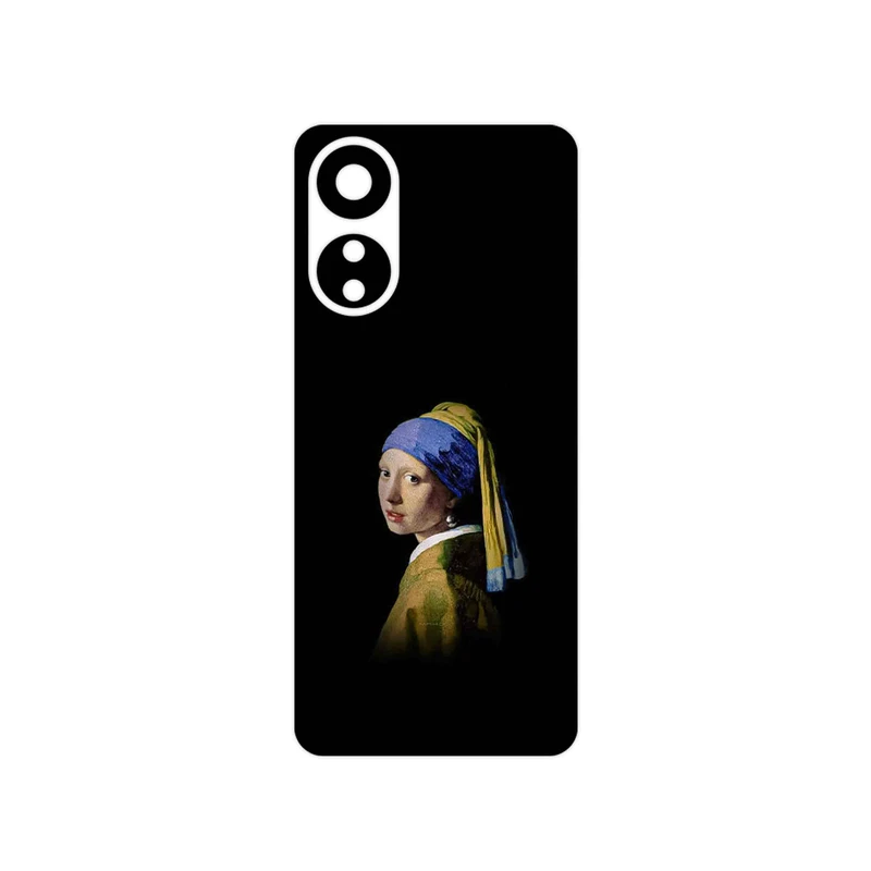 برچسب پوششی ماهوت مدل Girl with a Pearl Earring of Vermeer مناسب برای گوشی موبایل اپو A78 4G