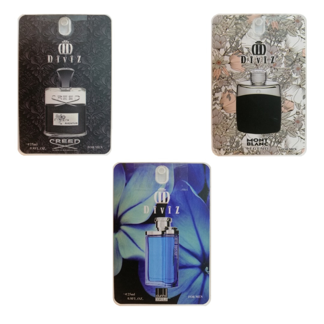 عطر جیبی مردانه دیوایز مدل APA04 حجم 25 میلی لیتر مجموعه 3 عددی