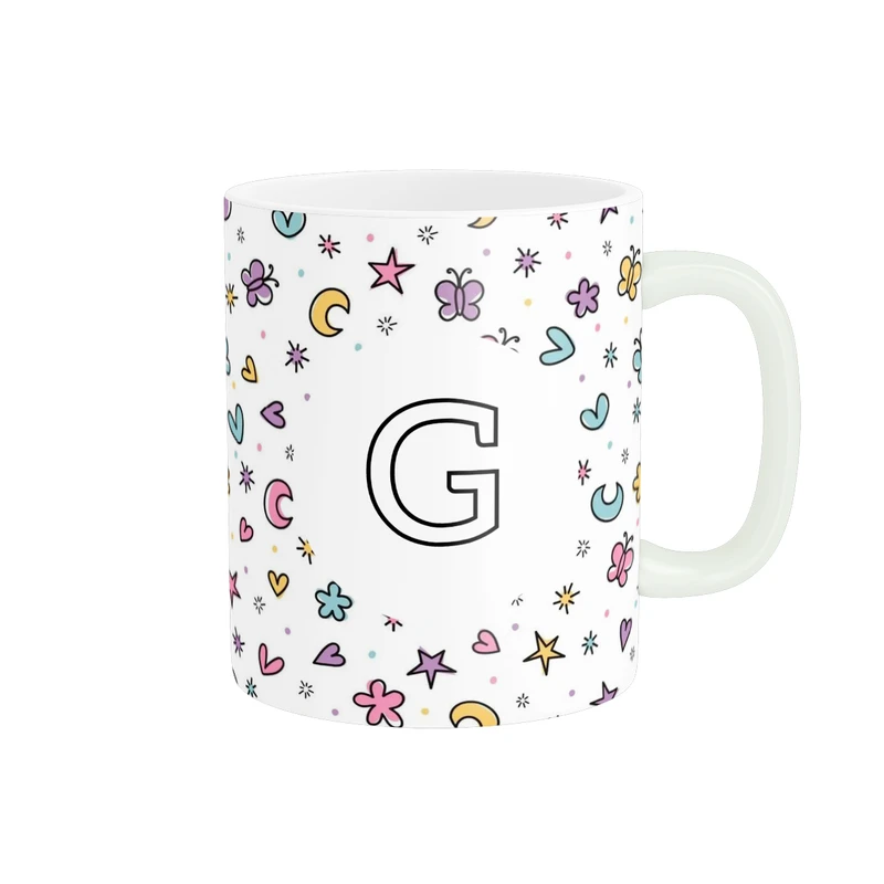  ماگ پاد آفرین مدل اسم شخصی فانتزی طرح اول اسم حرف G کد p11493