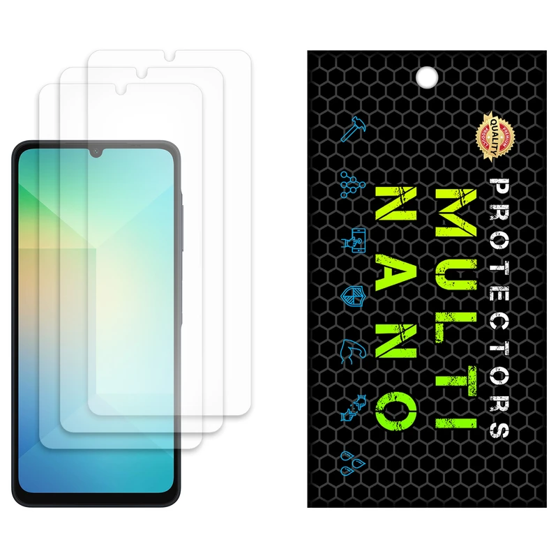 محافظ صفحه نمایش آنتی رفلکس مولتی نانو مدل X-S3M مناسب برای گوشی موبایل سامسونگ Galaxy A06 بسته سه عددی