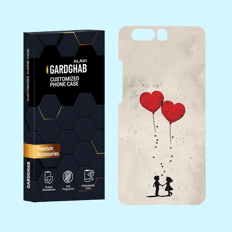 کاور گارد قاب علوی مدل عاشقانه مناسب برای گوشی موبایل هواوی P10 Plus