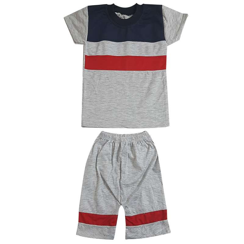 ست تی شرت و شلوارک پسرانه مدل فرزاد