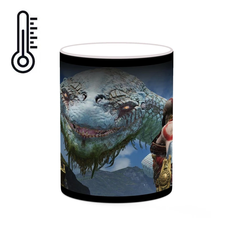ماگ حرارتی کاکتی طرح گاد آف وار God Of War مدل mgh40613