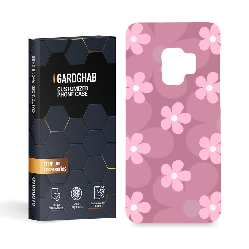 کاور گارد قاب مدل گل مناسب برای گوشی موبایل سامسونگ Galaxy S9