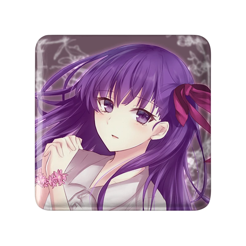 مگنت خندالو طرح ساکورا انیمه فیت استی نایت Fate Stay Night  مدل مربعی کد 22771