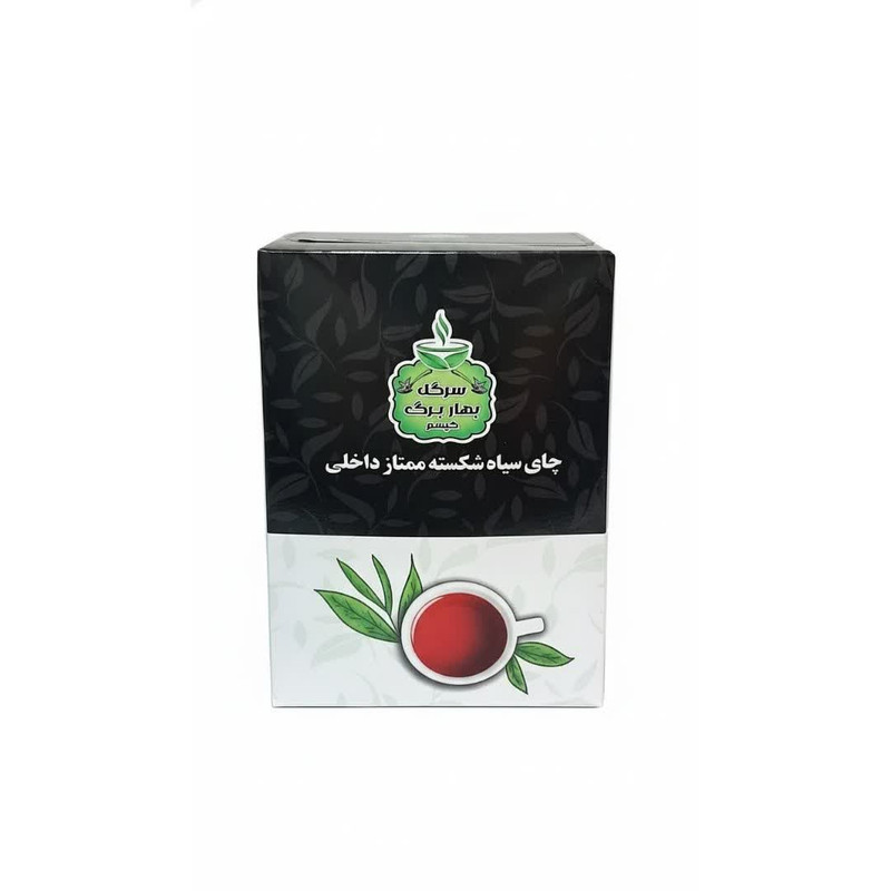 چای سیاه شکسته ممتاز ایرانی سرگل بهار برگ کیسم – ۴۰۰ گرم