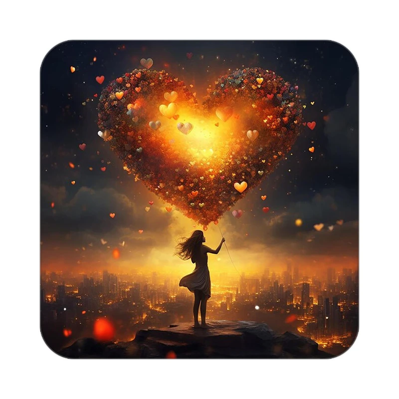 زیر لیوانی کاکتی مدل عاشقانه کد mp12373