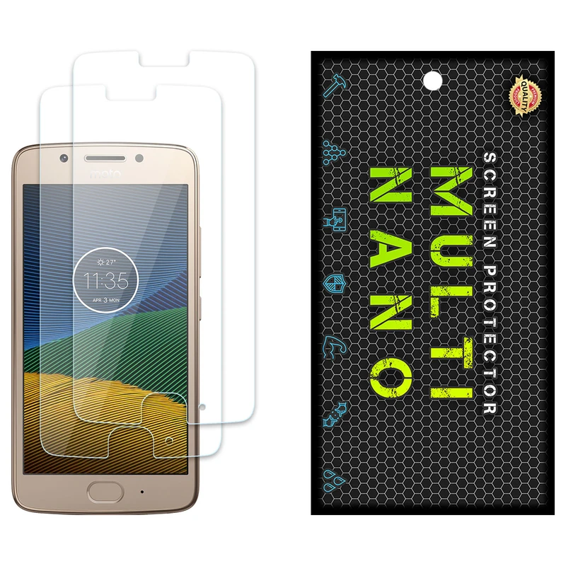 محافظ صفحه نمایش مولتی نانو مدل X-S2N مناسب برای گوشی موبایل موتورولا Moto G5 بسته دو عددی