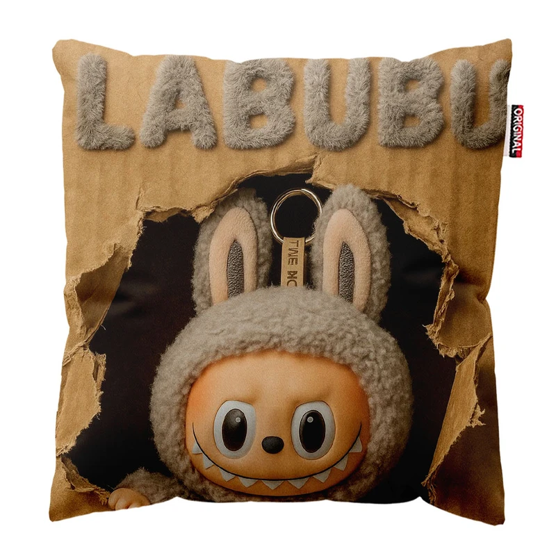  کوسن پاد آفرین طرح لبوبو سایز 30*30 سانتی متر کد 196