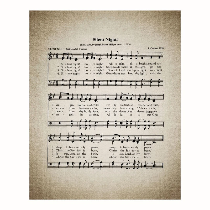 پوستر نت موسیقی مدل شب بی صدا Silent Night