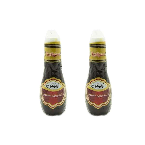 رنگ خوراکی مایع زرد طلایی نیلیگون - 250 گرم بسته دو عددی 