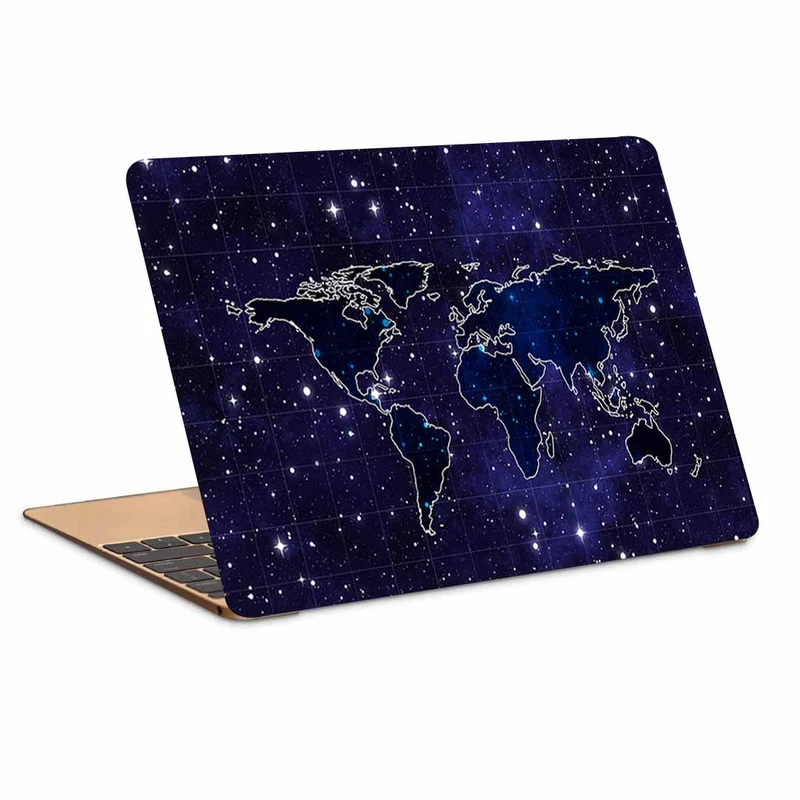 استیکر لپ تاپ طرح space continents mapکد N-536مناسب برای لپ تاپ 15.6 اینچ