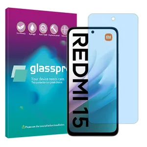 Glass pro Resistant model matte anti blue ray screen protector suitable for Xiaomi Redmi 15 4G mobile phone