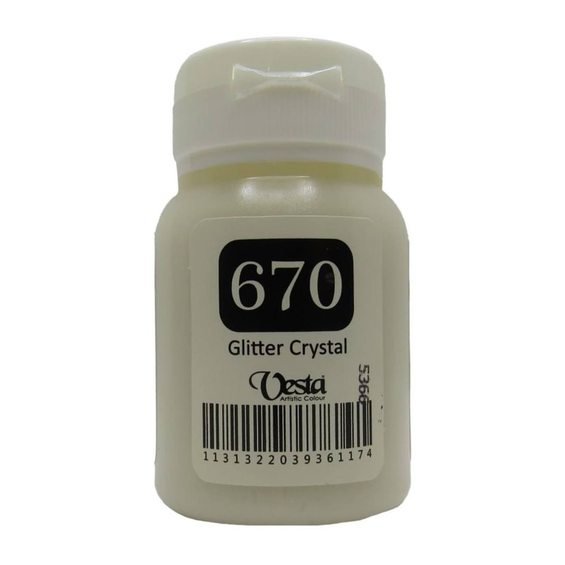 رنگ پارچه وستا مدل gli-670 حجم 60 میلی لیتر