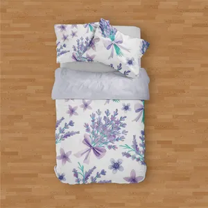 سرویس روتختی مدوپد طرح سنبل مدل PAT00238 یک نفره 4 تکه