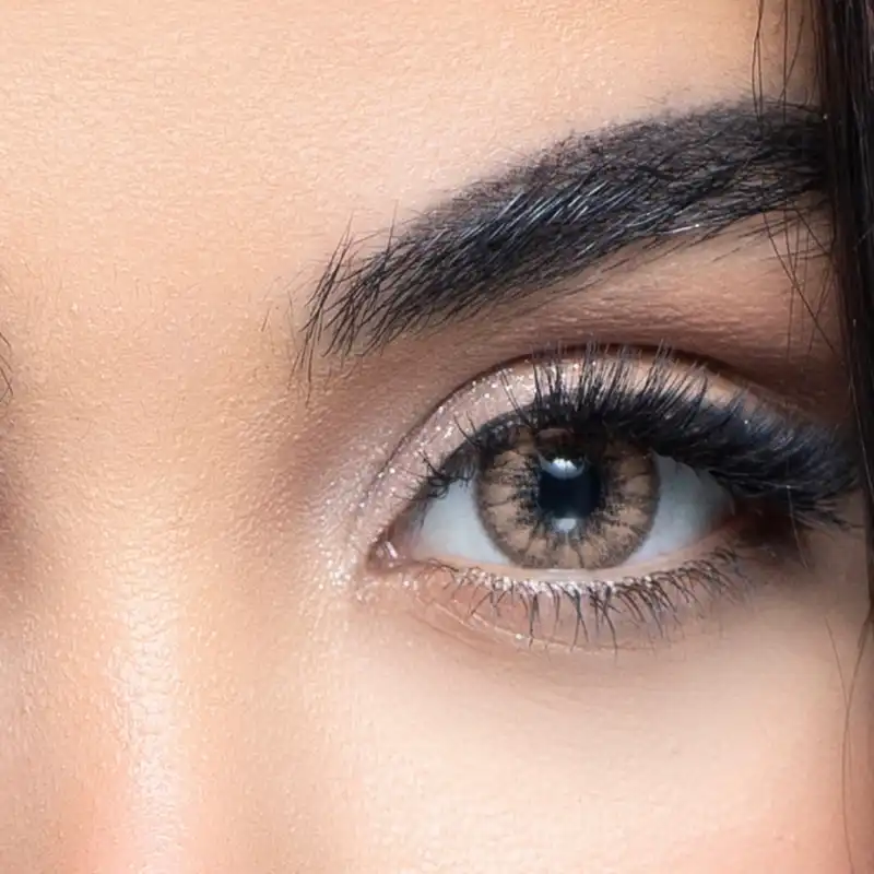 لنز چشم رویال ویژن کد 357 رنگ کاپوچینو هاله دار