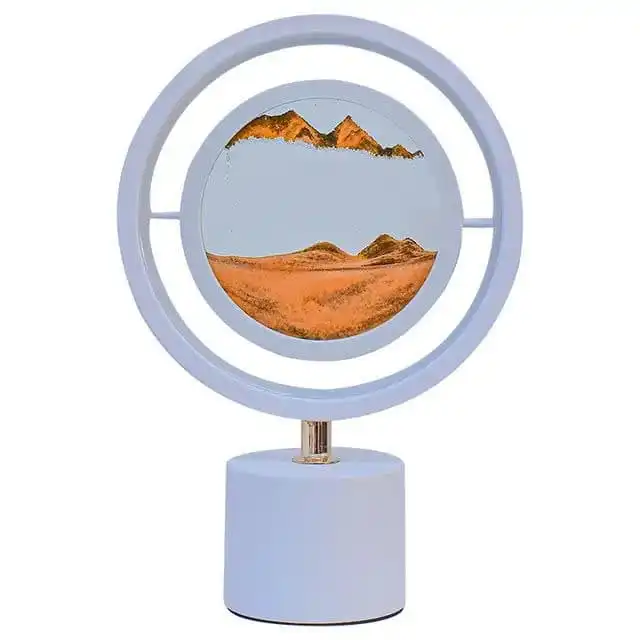 آباژور رومیزی مدل شنی سه رنگ