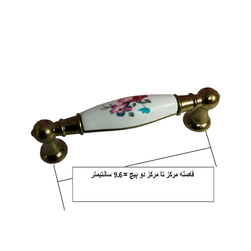 دستگیره کابینت و کمد مدل تلفنی کد H96 بسته 5 عددی