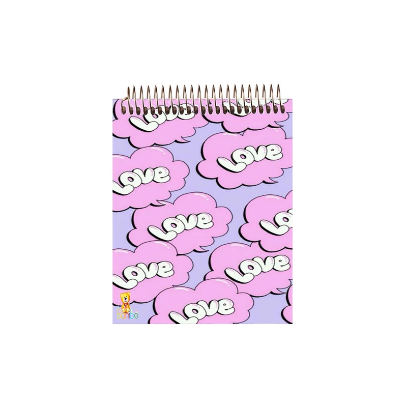 دفتر نقاشی 50 برگ بانیبو مدل  love کد 129