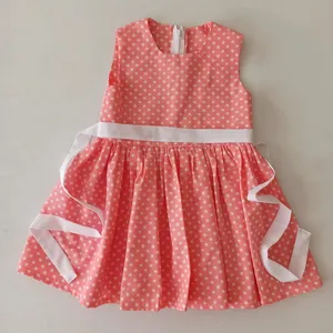 پیراهن دخترانه مدل خال دار کد 00912