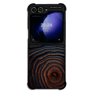 AKAM AMC-WSGZFLIP5-WOOD-5 Cover For Samsung Galaxy Z Flip 5