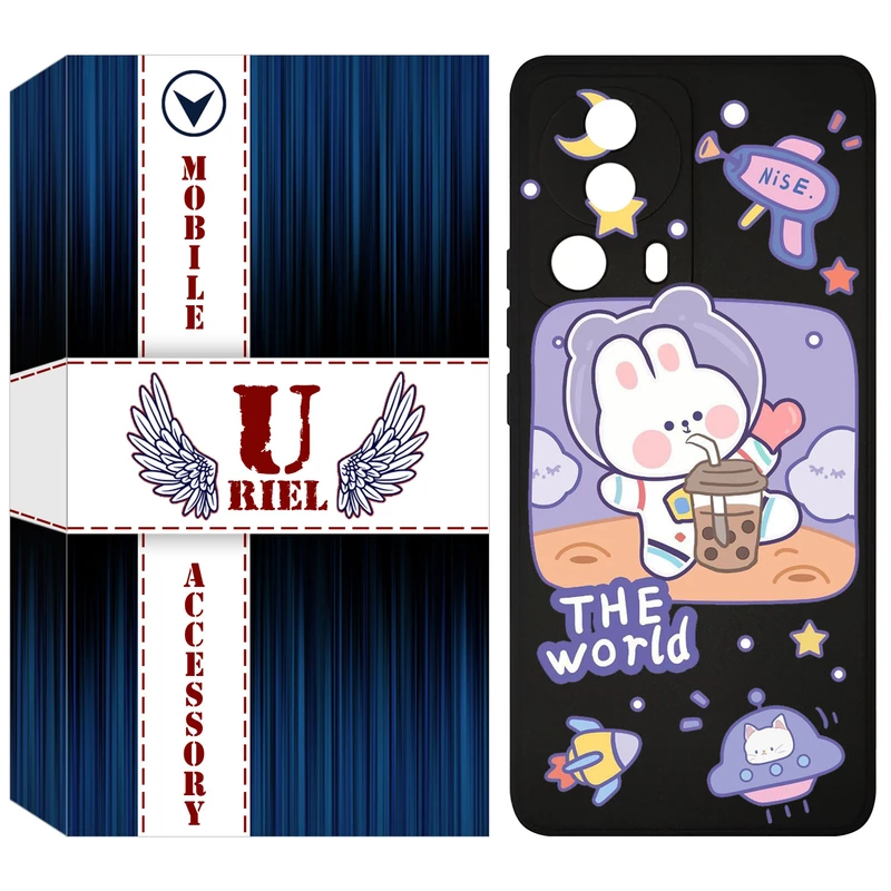 کاور یوریل مدل KSH کد 8 طرح خرگوش فضانورد مناسب برای گوشی موبایل شیائومی 13 Lite