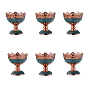 آجیل خوری فیروزه کوبی کد F053 بسته 6 عددی