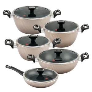 سرویس قابلمه و تابه گرانیت 10 پارچه ام جی اس مدل ماینز فورج کد 002