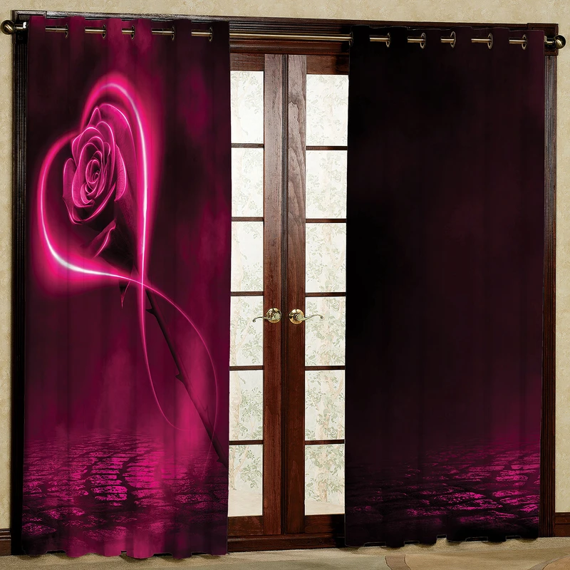 پرده مدل قلب هازان پانچی کد 2310 سایز 140x200 سانتی متر