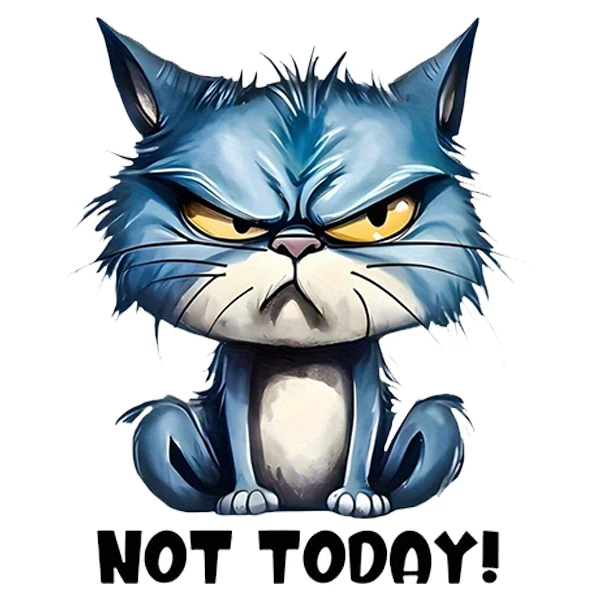 استیکر پارچه و لباس پاد آفرین طرح گربه کد 3826